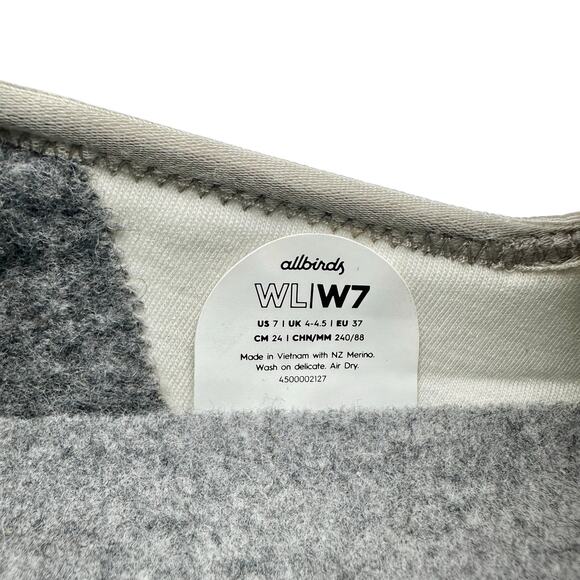 Allbirds | Women | Merino Wool Lounger Woven Gray Comfort Slip On Shoes | Size 7 - Picture 9 of 10